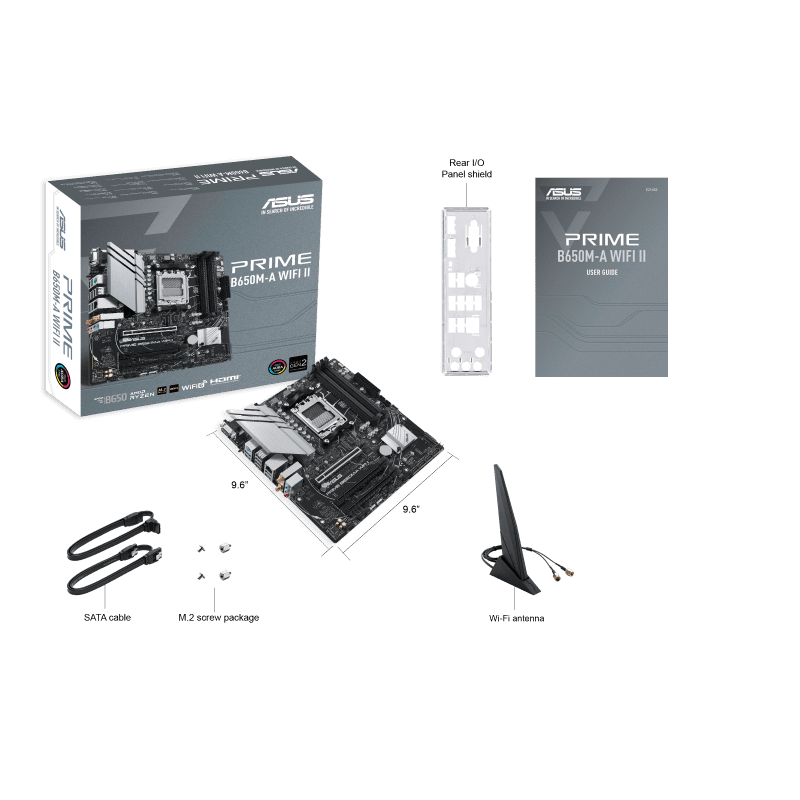 ASUS PRIME B650M‑A WIFI II Micro‑ATX Motherboard with DDR5 and Wi‑Fi 6 5 ASUS PRIME B650M‑A WIFI II Micro‑ATX Motherboard with DDR5 and Wi‑Fi 6 - Image 5