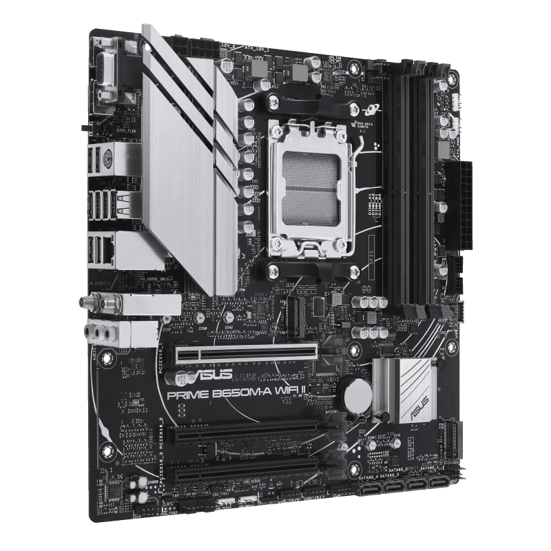 ASUS PRIME B650M‑A WIFI II Micro‑ATX Motherboard with DDR5 and Wi‑Fi 6 - Image 7