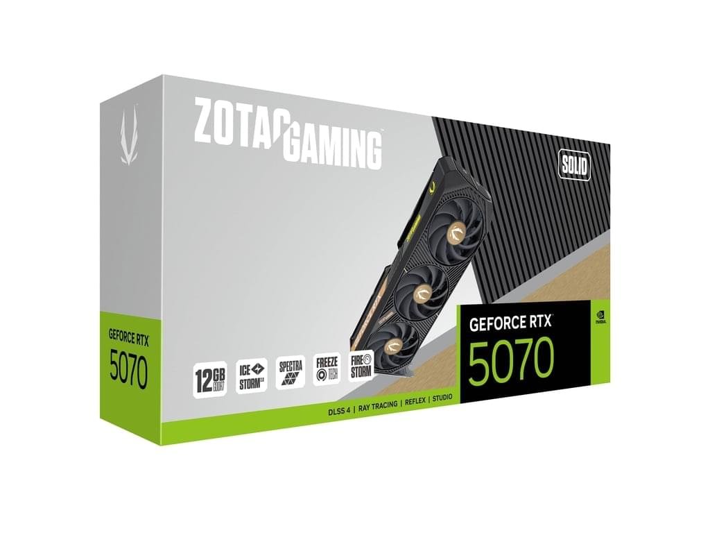 ZOTAC GAMING GeForce RTX 5070 SOLID – 12GB GDDR7 High‑Performance Graphics Card 8 ZOTAC GAMING GeForce RTX 5070 SOLID – 12GB GDDR7 High‑Performance Graphics Card - Image 8