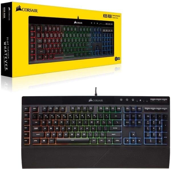 Corsair K55 RGB Gaming Keyboard – Dynamic RGB & Macro Keys - Image 3