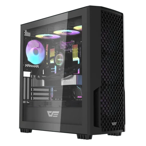 darkFlash DF2100 gaming case front panel view