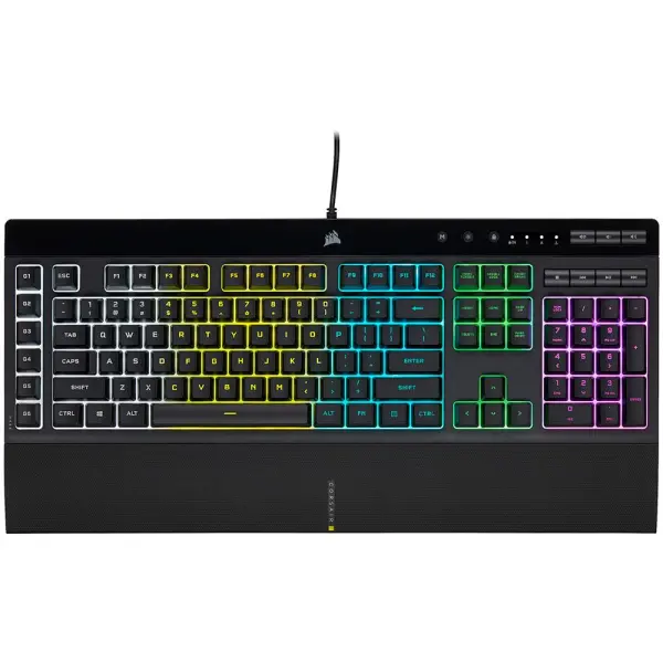 Corsair K55 RGB PRO Gaming Keyboard – Dynamic RGB & Macro Keys 1 Corsair K55 RGB PRO Gaming Keyboard with dynamic RGB backlighting