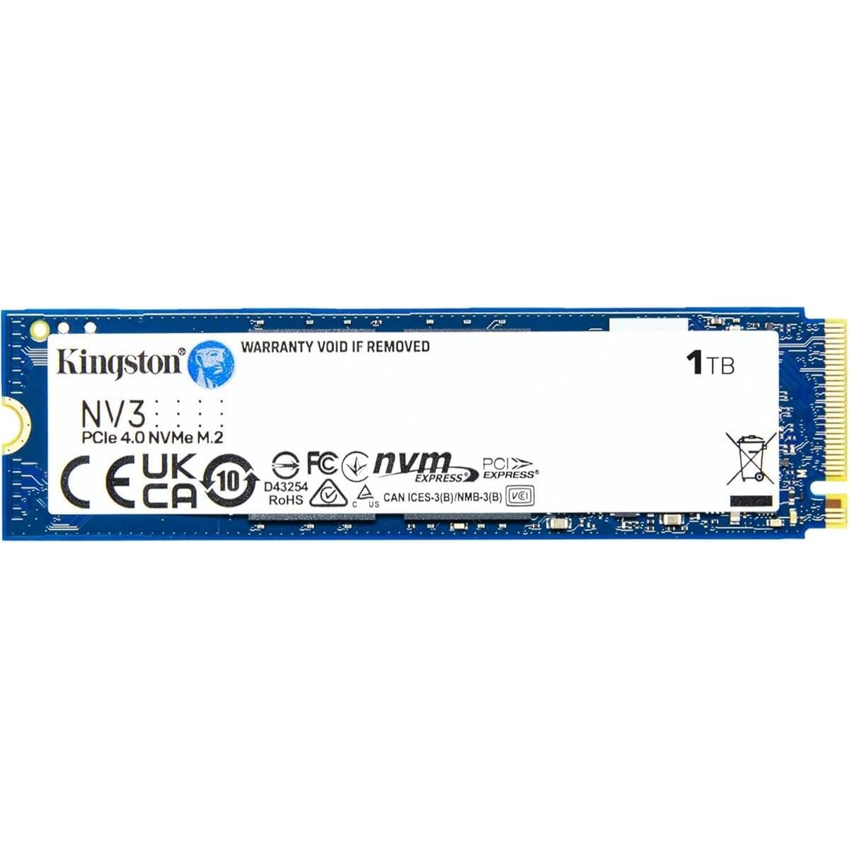 Kingston NV3 1TB NVMe PCIe Gen 4.0 SSD – High-Speed Internal Storage
