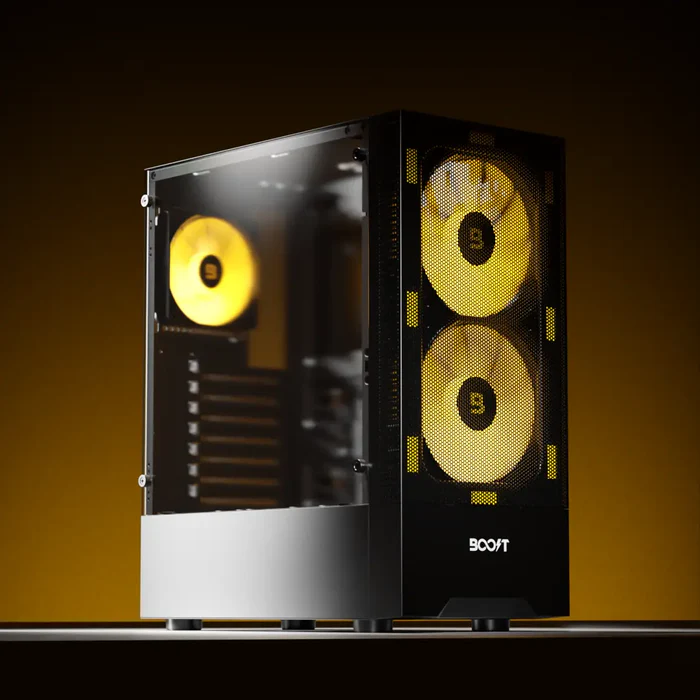 Boost Enclosure Pro Series P100 with 3 ARGB Fans 1 Boost Enclosure Pro Series P100 with 3 ARGB Fans
