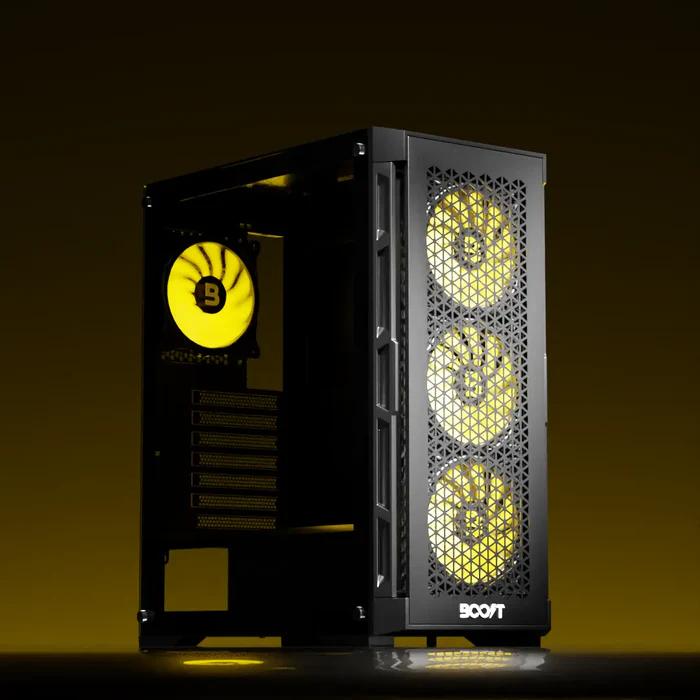 Boost Enclosure Pro Series P300 with 4 ARGB Fans 1 Boost Enclosure Pro Series P300 with 4 ARGB Fans