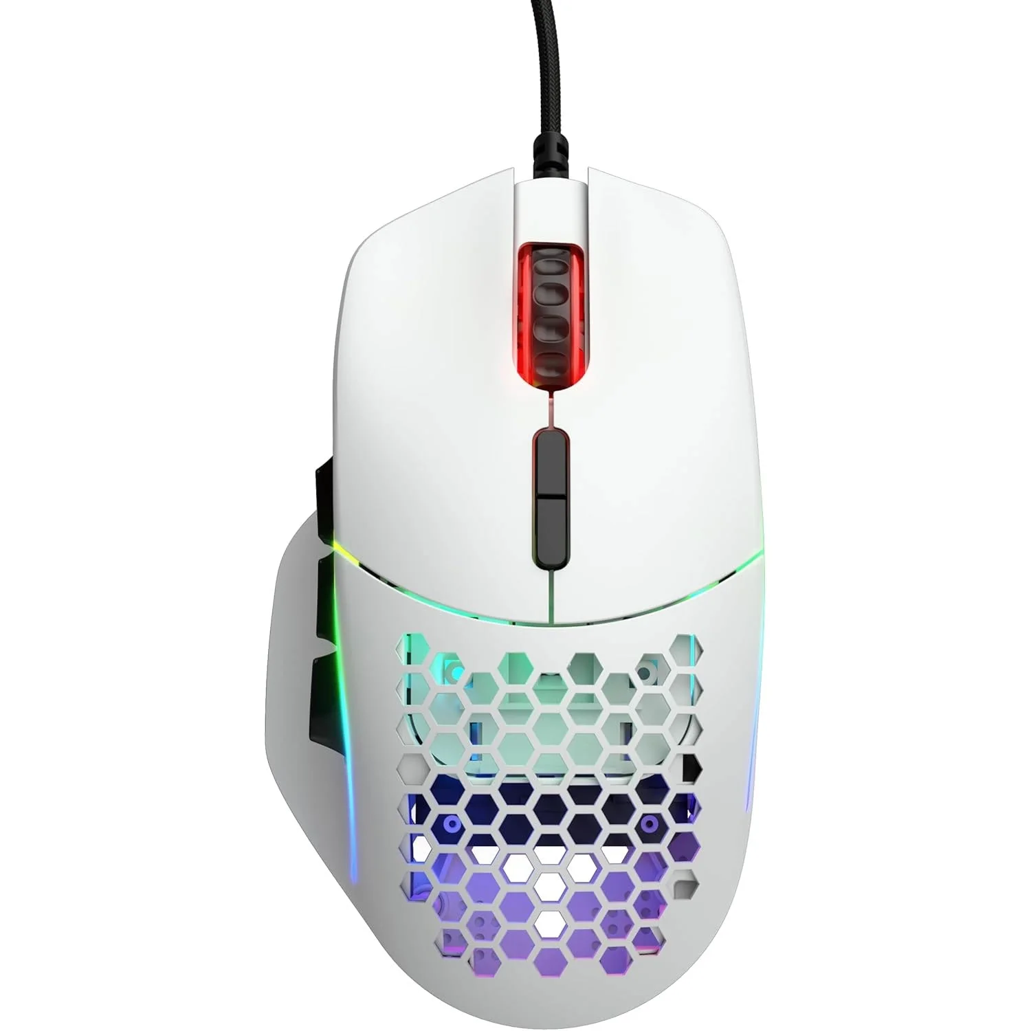 Glorious Model I Wired Gaming Mouse – 69g Lightweight with 9 Programmable Buttons (WHITE) 1 Glorious Model I Wired Gaming Mouse White ergonomic view