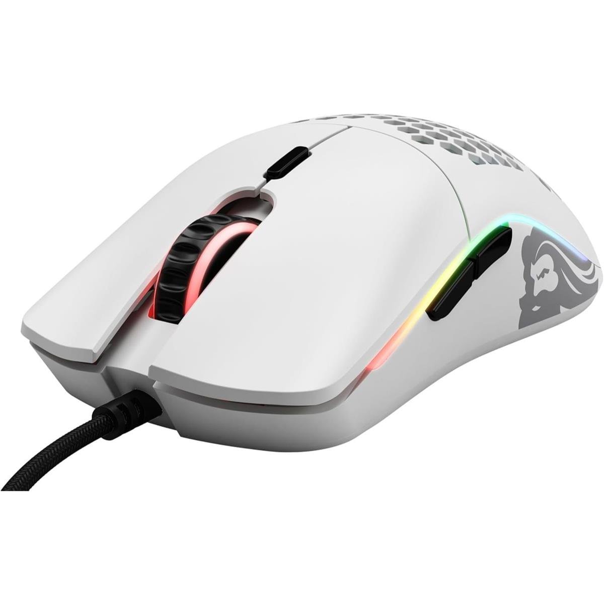Glorious Model O Wired Gaming Mouse – Ultra-Light 67g with RGB & 12K DPI Sensor (WHITE) - Image 2