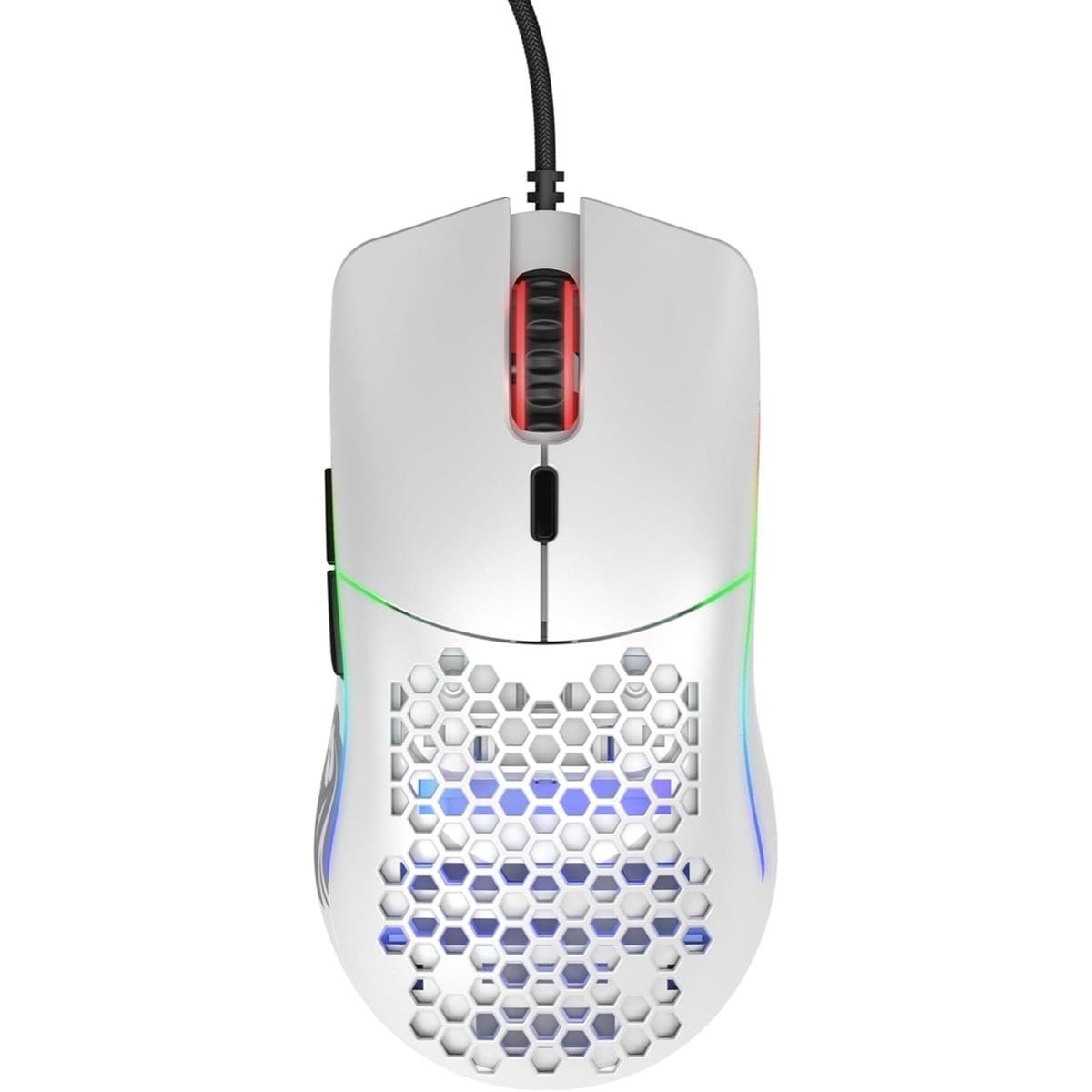 Glorious Model O Wired Gaming Mouse – Ultra-Light 67g with RGB & 12K DPI Sensor (WHITE)