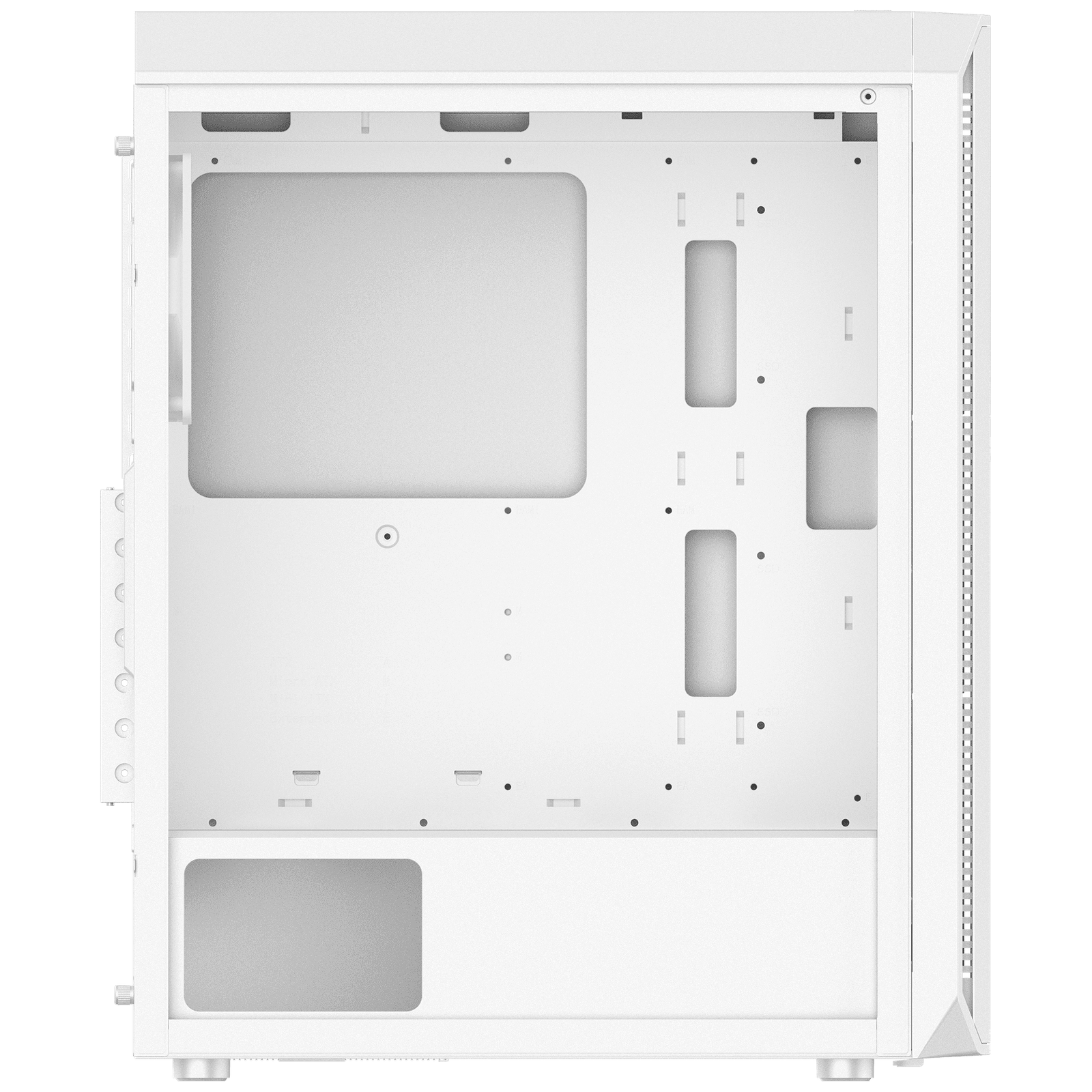 XPG VALOR AIR PLUS Mid-Tower Gaming Case – High Airflow, Pre-Installed Fans, Tempered Glass (WHITE) - Image 3