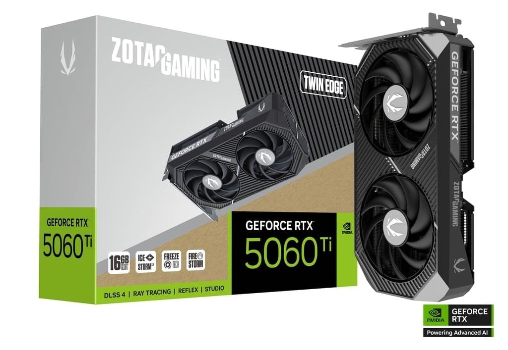 ZOTAC RTX 5060 Ti Twin Edge 16GB GDDR7 graphics card