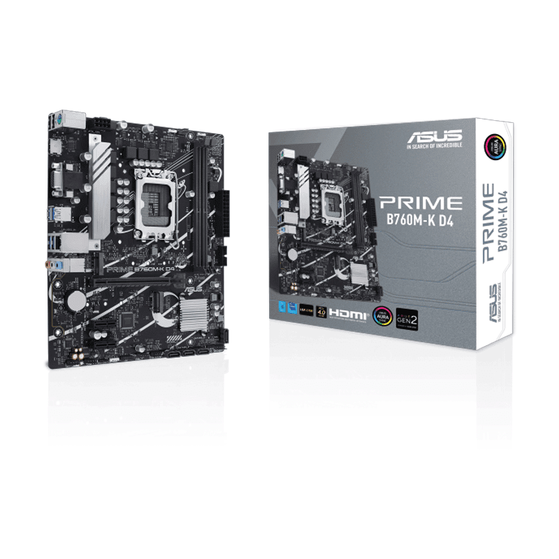 ASUS Prime B760M-K D4 Motherboard 1 ASUS Prime B760M-K D4 Motherboard