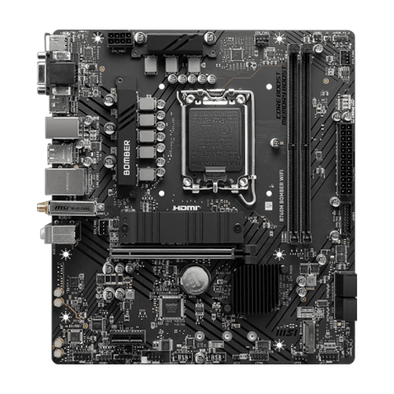 B760M Bomber WiFi DDR5 Motherboard – MSI Intel LGA1700 Board 2 B760M Bomber WiFi DDR5 Motherboard – MSI Intel LGA1700 Board - Image 2
