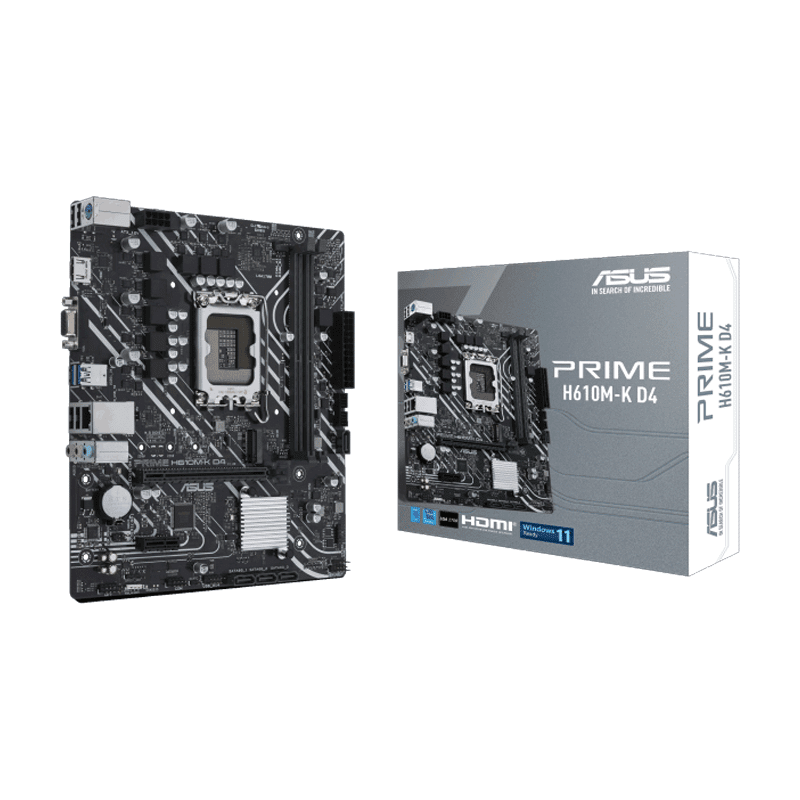 ASUS Prime H610M-K D4 Motherboard 1 ASUS Prime H610M-K D4 Motherboard