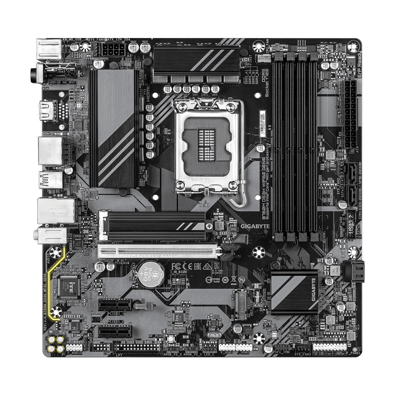 B760M DS3H WiFi6E Gen5 Motherboard – Gigabyte Intel DDR5 Board - Image 2