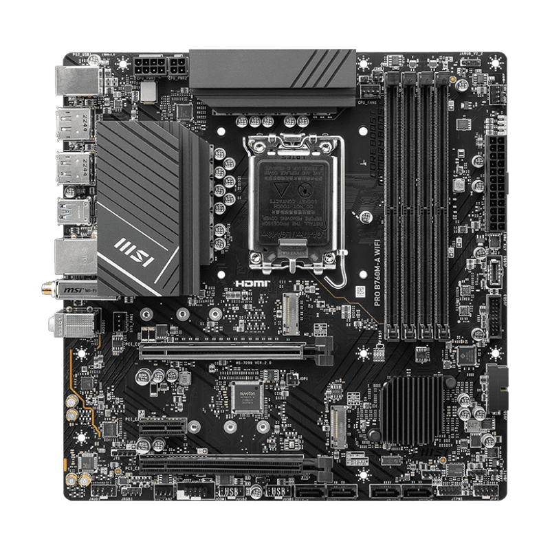 MSI PRO B760M-A WiFi DDR5 Motherboard – High-Performance Desktop Board 2 MSI PRO B760M-A WiFi DDR5 Motherboard – High-Performance Desktop Board - Image 2