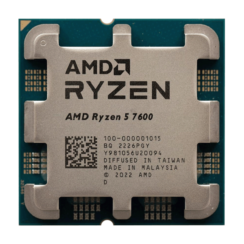 AMD Ryzen 5 7600 Desktop Processor – AM5 Zen 4 Performance 1 AMD Ryzen 5 7600 Tray CPU AM5 desktop processor