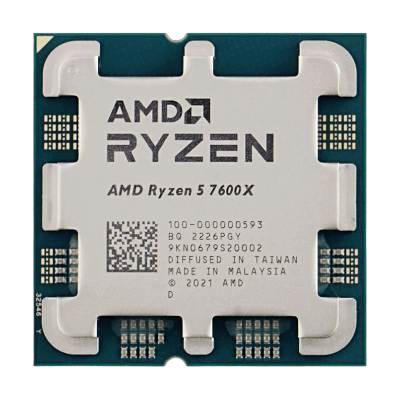 AMD Ryzen 5 7600X – 6-Core 12-Thread Desktop Processor 1 AMD Ryzen 5 7600X TRAY desktop processor