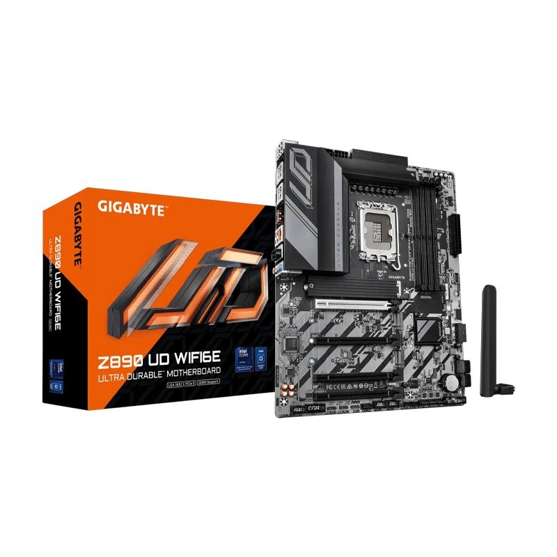 Gigabyte Z890 UD WiFi6E DDR5 motherboard ATX layout
