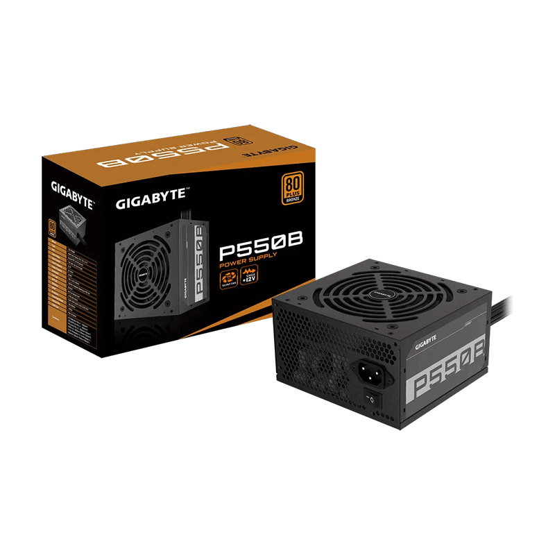 Gigabyte GP‑P550B 550W 80+ Bronze Power Supply – Reliable Non‑Modular ATX PSU 1 Gigabyte GP‑P550B 550W 80 Plus Bronze PSU unit