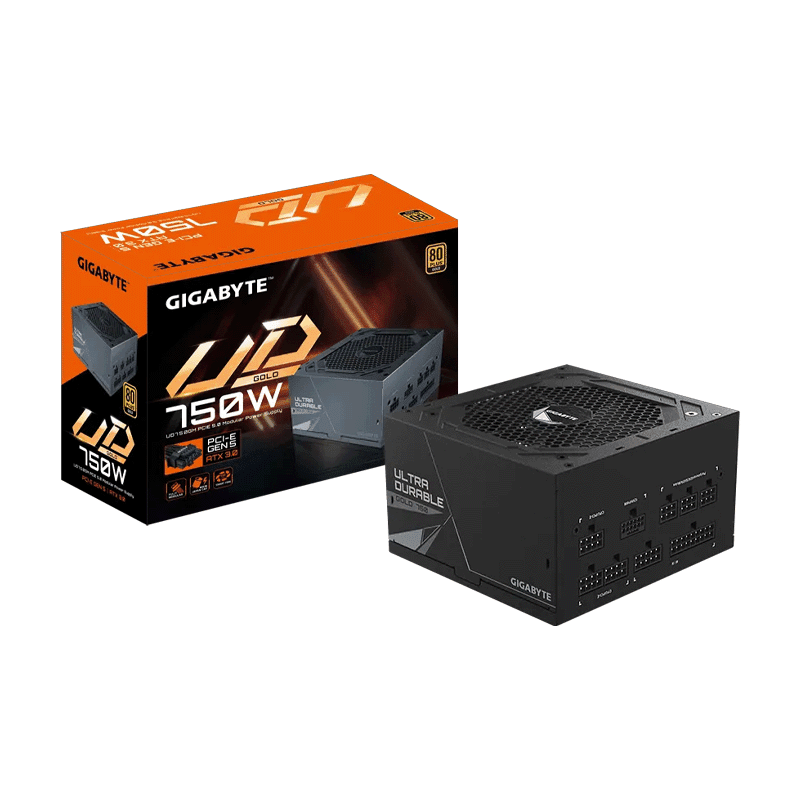 Gigabyte UD750GM PG5 – 750W 80+ Gold Fully Modular 1 Gigabyte UD750GM PG5 750W 80+ Gold Power Supply