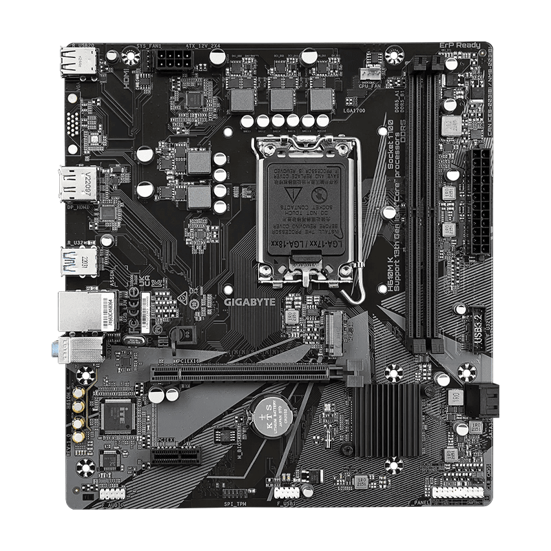 Gigabyte H610M-K DDR5 Motherboard 2 Gigabyte H610M-K DDR5 Motherboard - Image 2