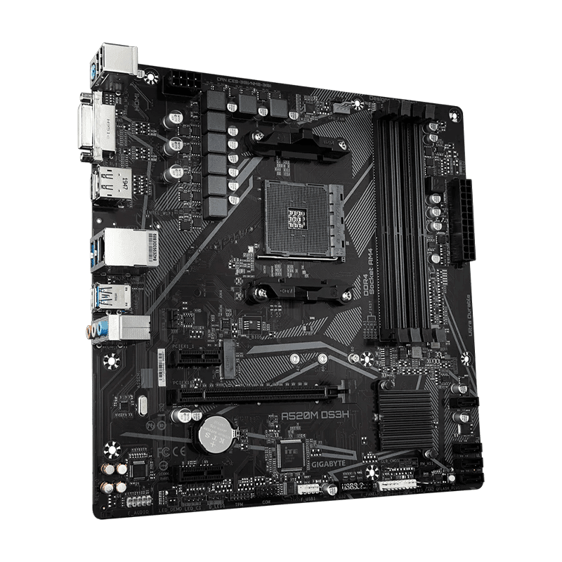 A520M DS3H DDR4 Motherboard – Gigabyte AMD AM4 Board 2 A520M DS3H DDR4 Motherboard – Gigabyte AMD AM4 Board - Image 2