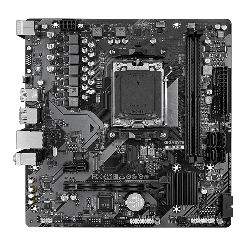 B650M H DDR5 Motherboard – Gigabyte AM5 Micro‑ATX Board 2 B650M H DDR5 Motherboard – Gigabyte AM5 Micro‑ATX Board - Image 2