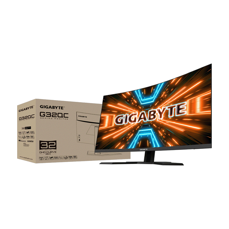 Gigabyte G32QC A-EK 31.5" Curved LED Gaming Monitor | QHD 165Hz 2 Gigabyte G32QC A-EK 31.5" Curved LED Gaming Monitor | QHD 165Hz - Image 2