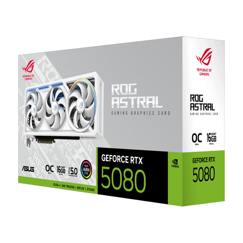 ROG Strix Astral GeForce RTX 5080 White 16GB GDDR7 Graphics Card - Image 5