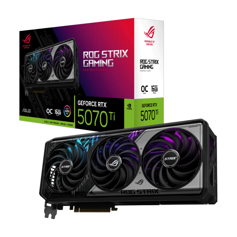 ASUS ROG Strix RTX 5070 Ti 16GB – Premium 4K Gaming GPU 1 ASUS ROG Strix RTX 5070 Ti 16GB GDDR7 graphics card