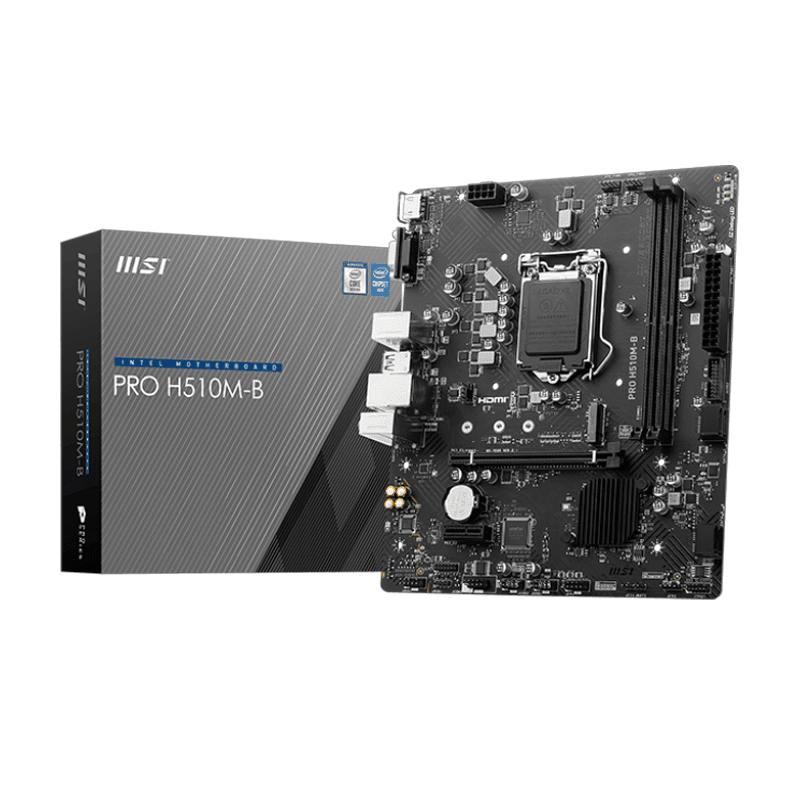 MSI PRO H510M‑B D4 Intel H510 Micro‑ATX Motherboard – Reliable Entry‑Level LGA1200 Board 1 MSI PRO H510M‑B D4 motherboard Intel H510 Micro‑ATX board