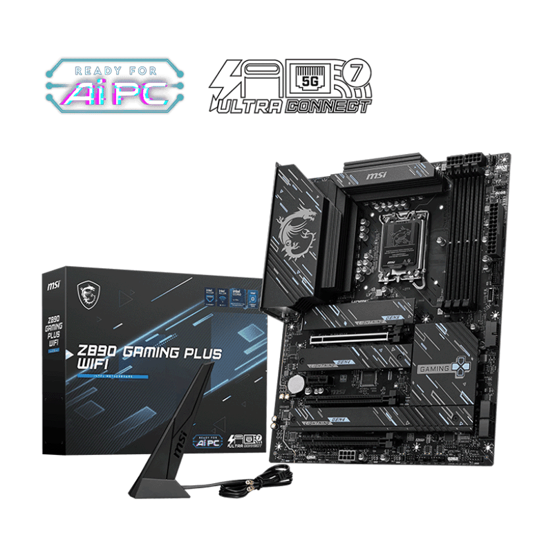MSI MAG Z890 GAMING PLUS WIFI Intel Z890 ATX Motherboard 1 MSI MAG Z890 GAMING PLUS WIFI motherboard Intel Z890 ATX board
