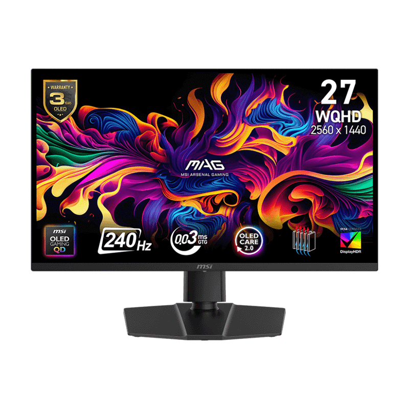 MSI MAG 273QP QD-OLED X24 27" 240Hz Gaming Monitor | QHD OLED 1 MSI MAG 273QP QD-OLED X24 27 inch gaming monitor