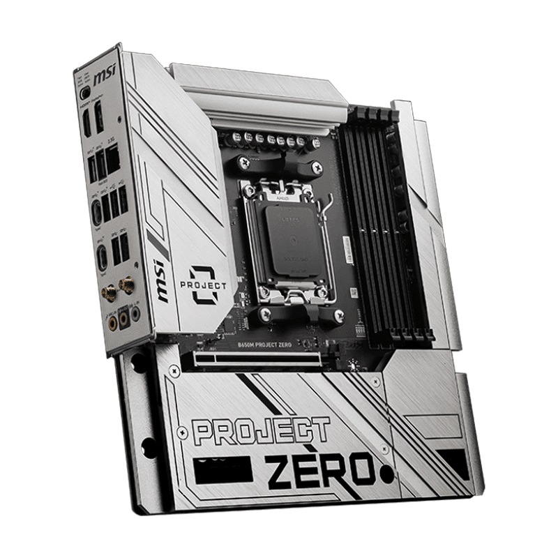 MSI B650M PROJECT ZERO AMD B650 Micro-ATX Motherboard - Image 3