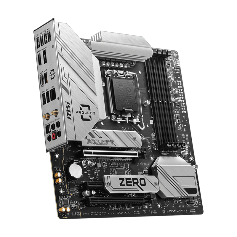 MSI B760M PROJECT ZERO Intel B760 Micro‑ATX Motherboard – Compact Performance DDR5 Board - Image 3