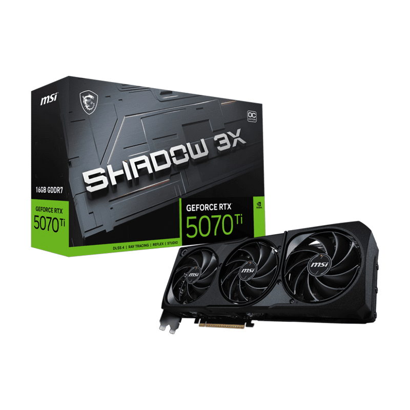 MSI RTX 5070 Ti Shadow 3X OC 16GB – High‑Performance Gaming GPU 1 MSI RTX 5070 Ti Shadow 3X OC 16GB graphics card