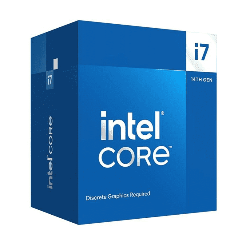 Intel i7 14700F Box retail processor packaging
