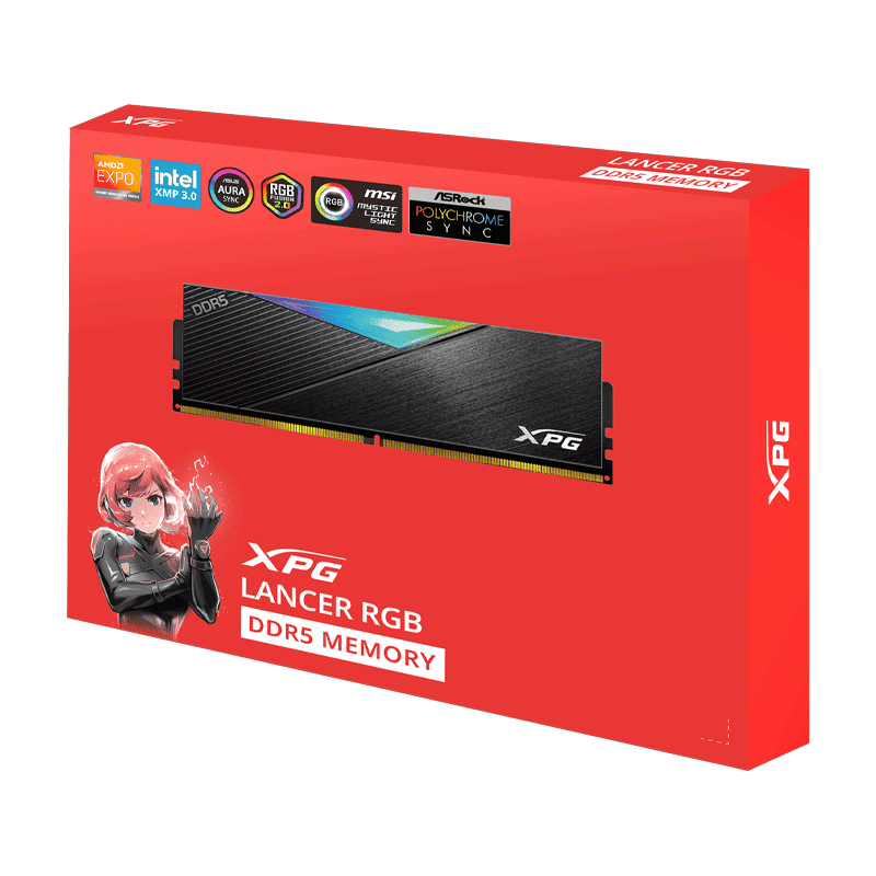 XPG Lancer RGB 32GB (16*2) DDR5 5200MHz Desktop RAM – High-Performance Dual-Channel Memory 2 XPG Lancer RGB 32GB (16*2) DDR5 5200MHz Desktop RAM – High-Performance Dual-Channel Memory - Image 2