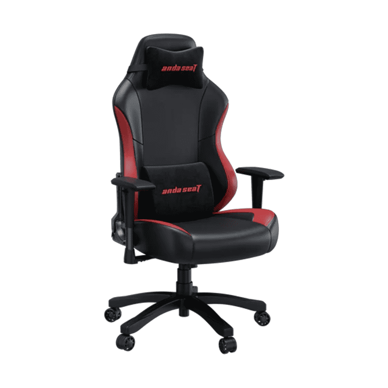 ANDASEAT LUNA Gaming Chair Black Red — Ergonomic Design 1 ANDASEAT LUNA Gaming Chair black red shoulder design