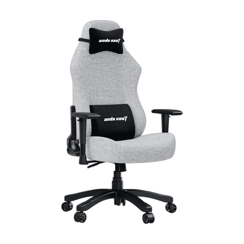 ANDASEAT LUNA Gaming Chair Grey Fabric — Ergonomic Seat 1 ANDASEAT LUNA Gaming Chair grey fabric ergonomic design