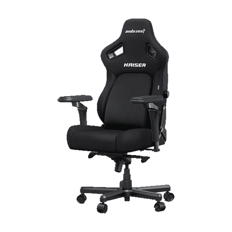 ANDASEAT Kaiser 4L Chair Carbon Black Fabric ergonomic gaming seat
