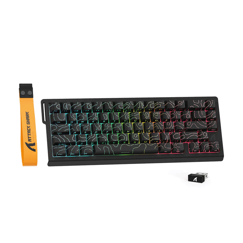 Attack Shark X68 PRO HE Mechanical Gaming Keyboard – Ergonomic RGB Mechanical Keyboard 3 Attack Shark X68 PRO HE Mechanical Gaming Keyboard – Ergonomic RGB Mechanical Keyboard - Image 3