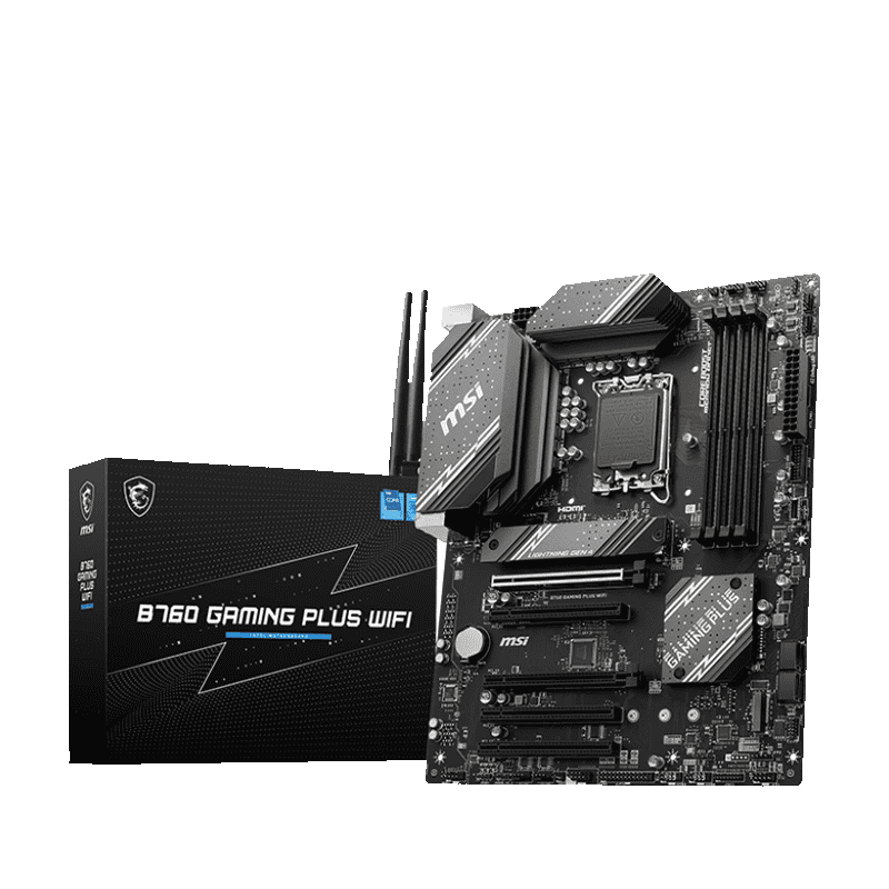 MSI B760 GAMING PLUS WIFI Motherboard ATX – DDR5,Wi-Fi 6E 1 MSI B760 GAMING PLUS WIFI motherboard ATX Intel DDR5 Wi-Fi 6E