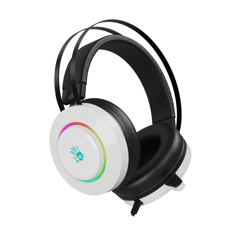Bloody G521 Virtual 7.1 Gaming Headset White – Immersive RGB 1 Bloody G521 gaming headset