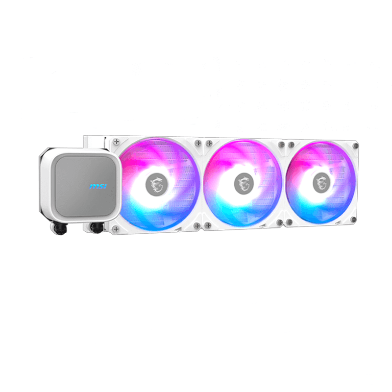 MSI MAG CORELIQUID A13 360 WHITE Liquid Cooler 1 MSI MAG CORELIQUID A13 360 WHITE liquid CPU cooler