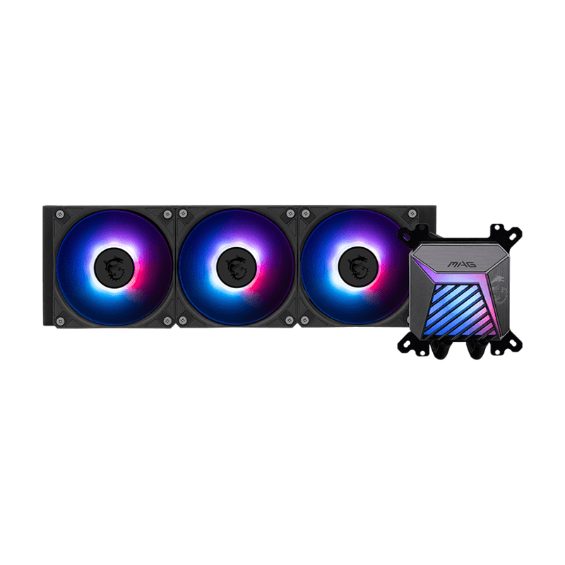 MSI MAG CORELIQUID A15 360 BLACK Liquid CPU Cooler 1 MSI MAG CORELIQUID A15 360 black liquid CPU cooler