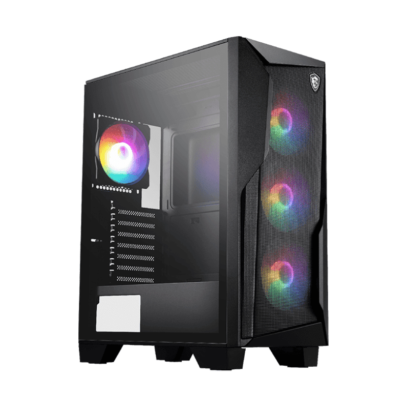 MAG FORGE 130A AIRFLOW MSI Mid Tower PC Case 1 MSI MAG FORGE 130A AIRFLOW PC case mesh front design