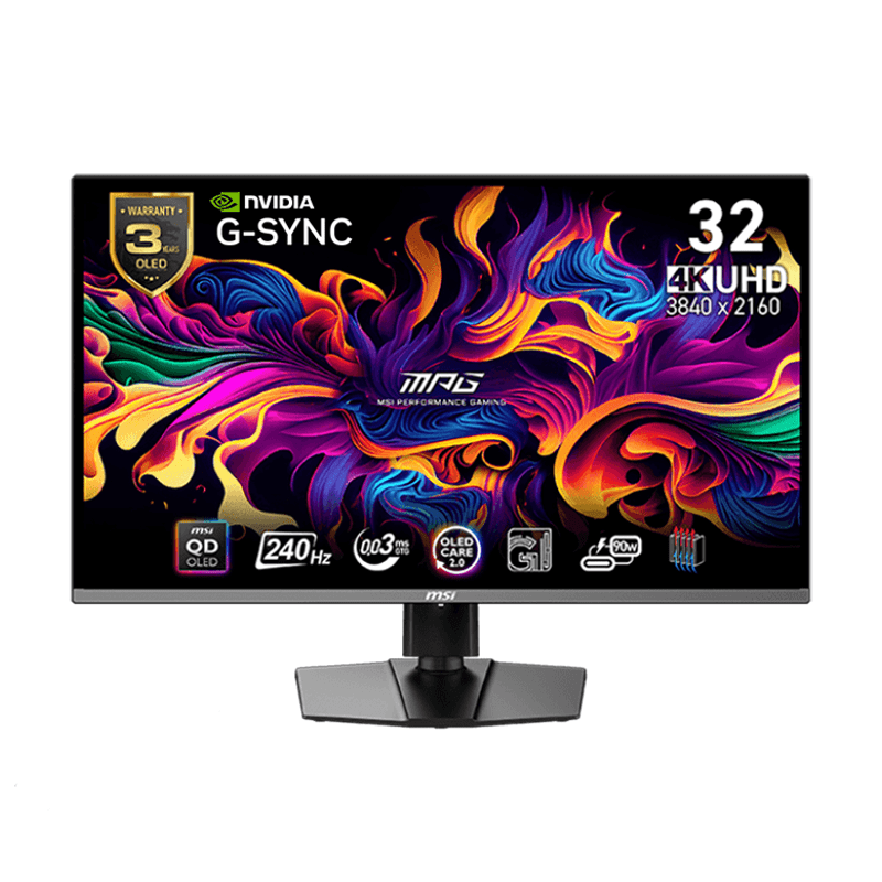 MPG 321URX QD‑OLED 32" 4K 240Hz Gaming Monitor, 1MS 1 MPG 321URX QD‑OLED 32" 4K gaming monitor display panel