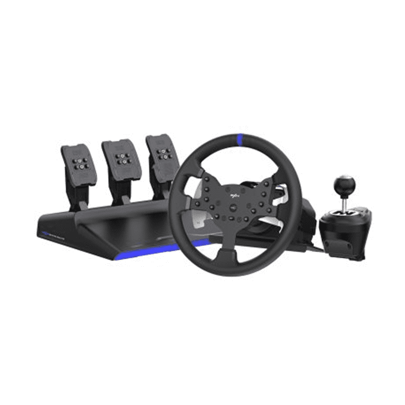 PXN V99 Steering Wheel with pedals for PC and console