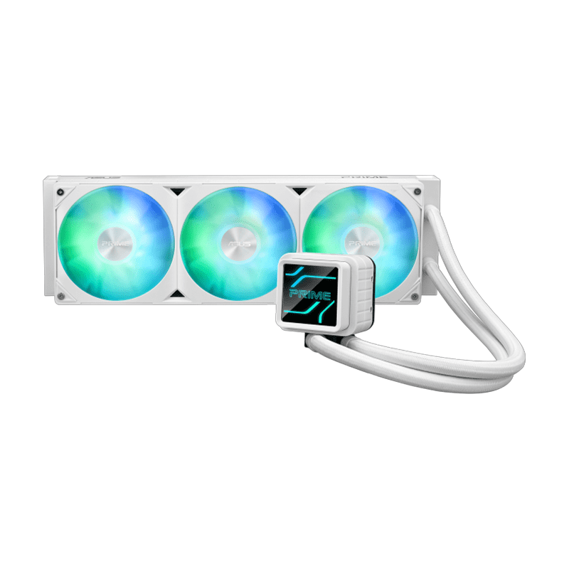 Prime LC 360 ARGB White Edition – Liquid CPU Cooler 1 Prime LC 360 ARGB White Edition front view